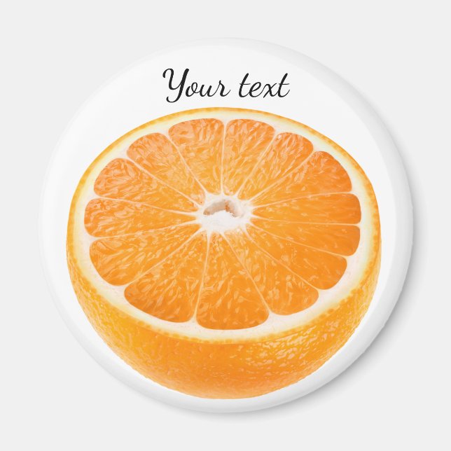 Hälfte Orange Magnet (Vorne)