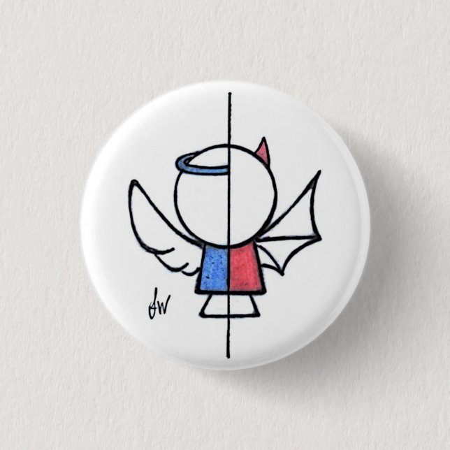 Hälften Button (Vorderseite)