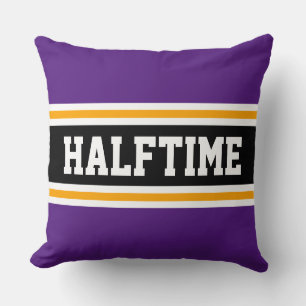 HALFTIME Königlich Violett Orange Schwarze Sportli Kissen