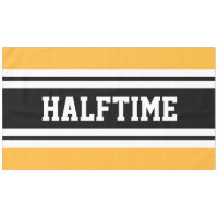 HALFTIME Sporty Bright Yellow Schwarz-weiße Streif