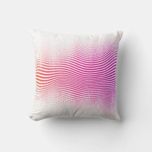 Halftone abstrakter Hintergrund. Mischlinien und d Kissen