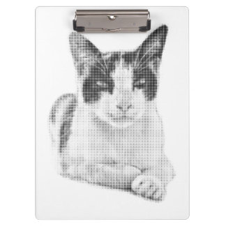 Halftone Calico Charm Klemmbrett