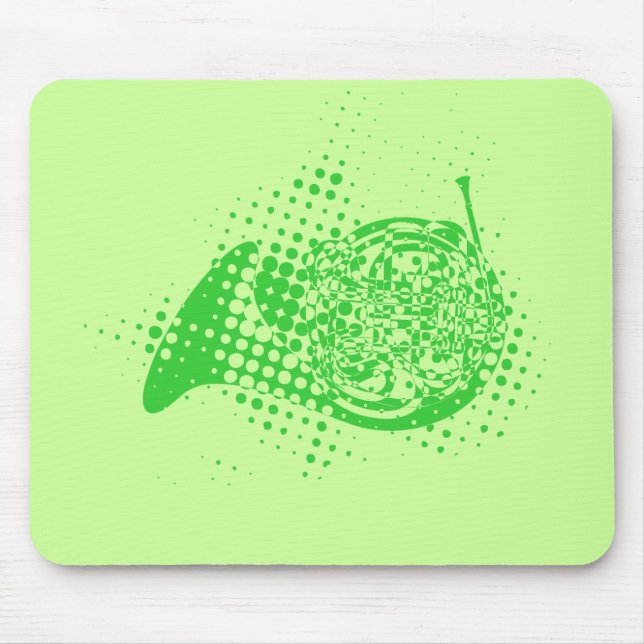 Halftone Horn Mousepad (Vorne)