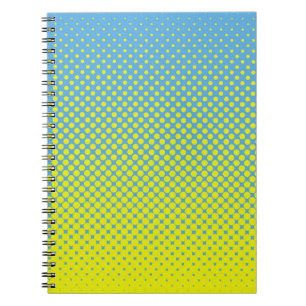 Halftone Illustration Pop, Art, Muster, Comic, Gra Notizblock