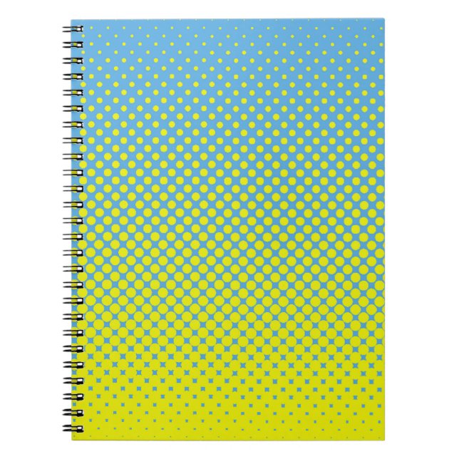 Halftone Illustration Pop, Art, Muster, Comic, Gra Notizblock (Vorderseite)