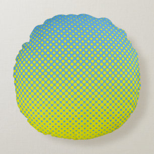 Halftone Illustration Pop, Art, Muster, Comic, Gra Rundes Kissen