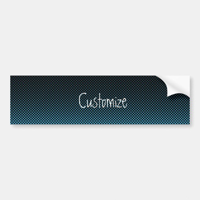 Halftone Vector Diamond Muster Thunder_Cove Autoaufkleber (Vorne)