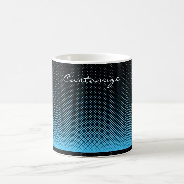 Halftone Vector Diamond Muster Thunder_Cove Kaffeetasse (Mittel)