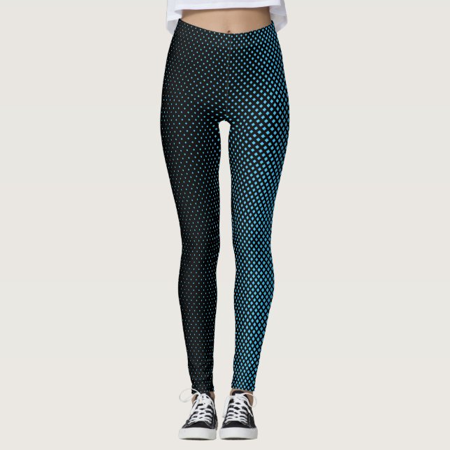 Halftone Vector Diamond Muster Thunder_Cove Leggings (Vorderseite)