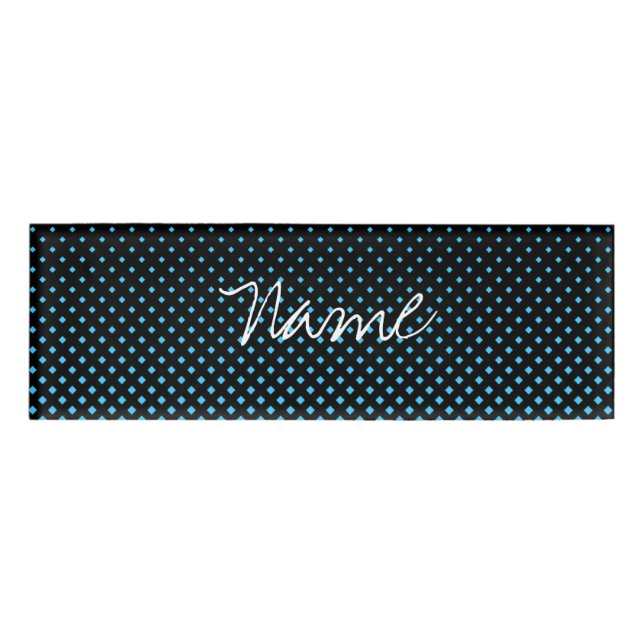 Halftone Vector Diamond Muster Thunder_Cove Namenschild (Vorderseite)