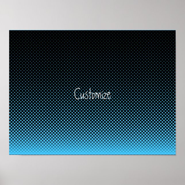 Halftone Vector Diamond Muster Thunder_Cove Poster (Vorne)