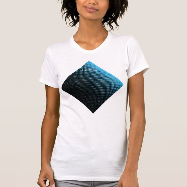 Halftone Vector Diamond Muster Thunder_Cove T-Shirt (Vorderseite)