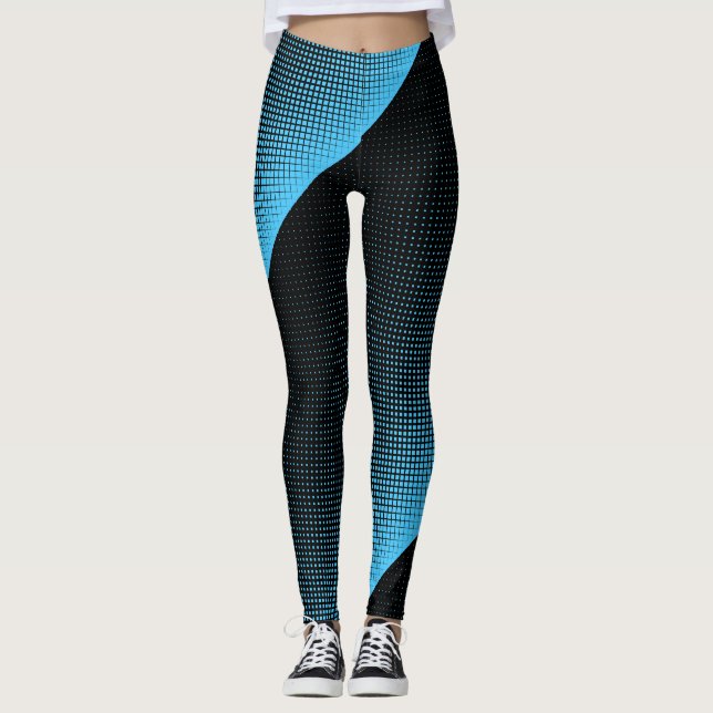 Halftone Vector Diamond Pattern Thunder_Cove Leggings (Vorderseite)