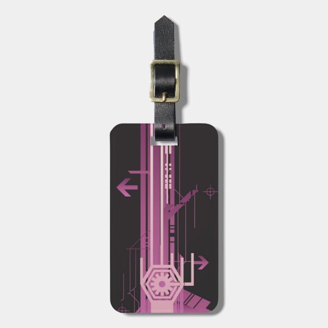 Halftonmuster Gepäckanhänger (Vorderseite vertikal)