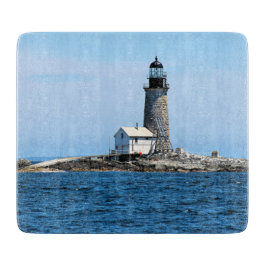 Halfway Rock Lighthouse, Maine Cutting Board Schneidebrett