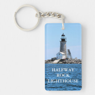 Halfway Rock Lighthouse, Maine Keyring Schlüsselanhänger