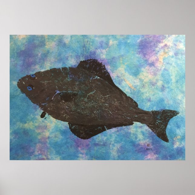Halibut - 28" x 20" Poster (Vorne)