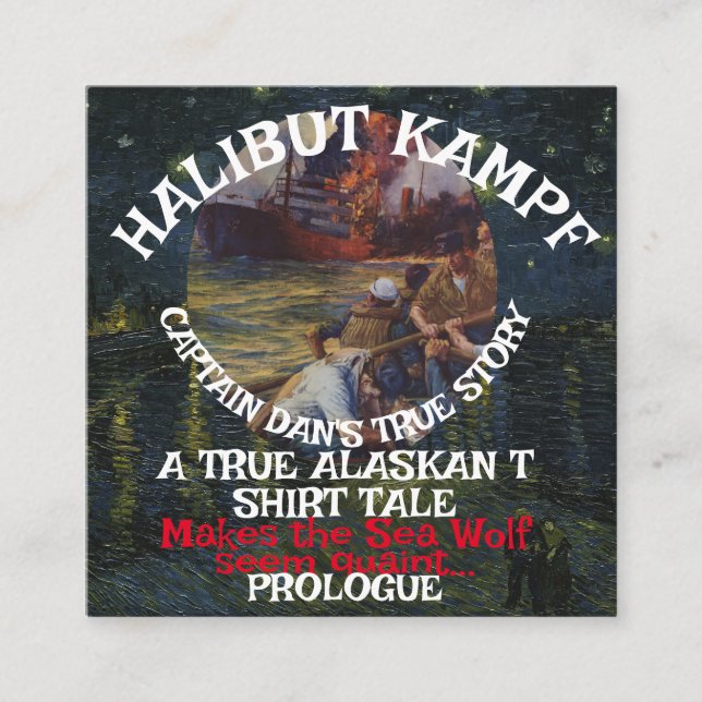 Halibut Kampf Captain Dans Prolog Begleitkarte (Vorderseite)