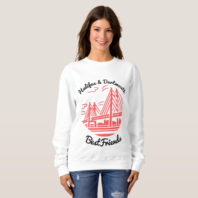 Halifax and Dartmouth Best friends Nova Scotia Sweatshirt (Vorne ganz)
