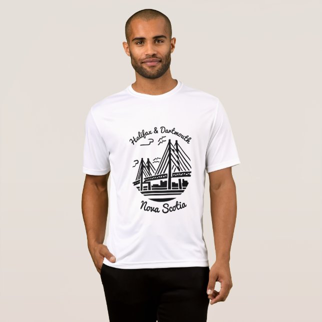 Halifax and Dartmouth Nova Scotia Shirt bridge (Vorne ganz)