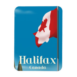Halifax Canada Travel Poster Magnet