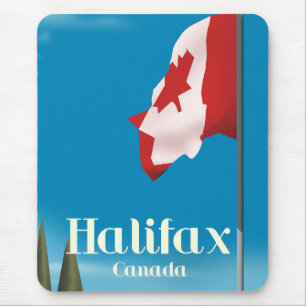 Halifax Canada Travel Poster Mousepad