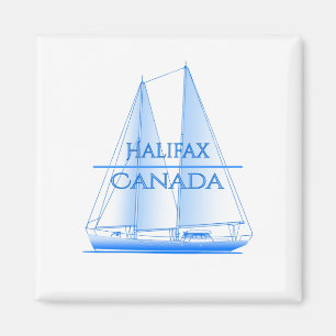 Halifax Coastal Nautical Sailing Magnet