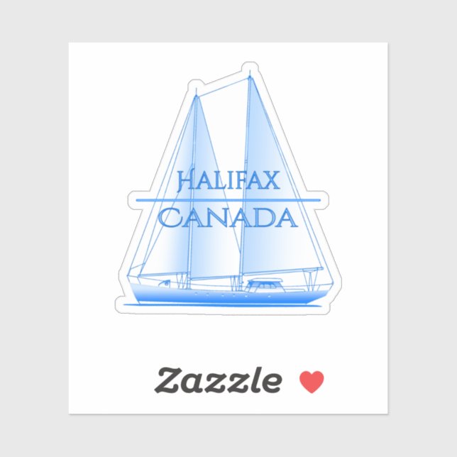 Halifax Coastal Nautical Sailing Sailor Aufkleber (Blatt)