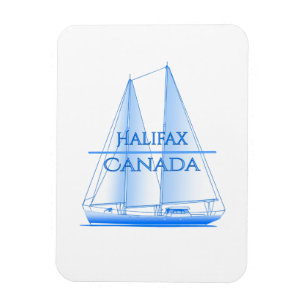 Halifax Coastal Nautical Sailing Sailor Magnet