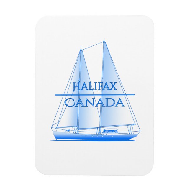 Halifax Coastal Nautical Sailing Sailor Magnet (Vertikal)