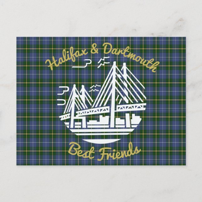 Halifax & Dartmouth Best friends buds Postkarte (Vorderseite)