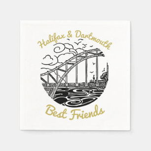 Halifax Dartmouth beste Freunde Party nappers Serviette