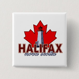 Halifax-Leuchtturm Button