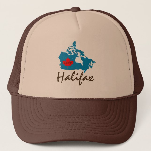 Halifax Nova Scotia Anpassen Kanada, was Truckerkappe (Vorderseite)