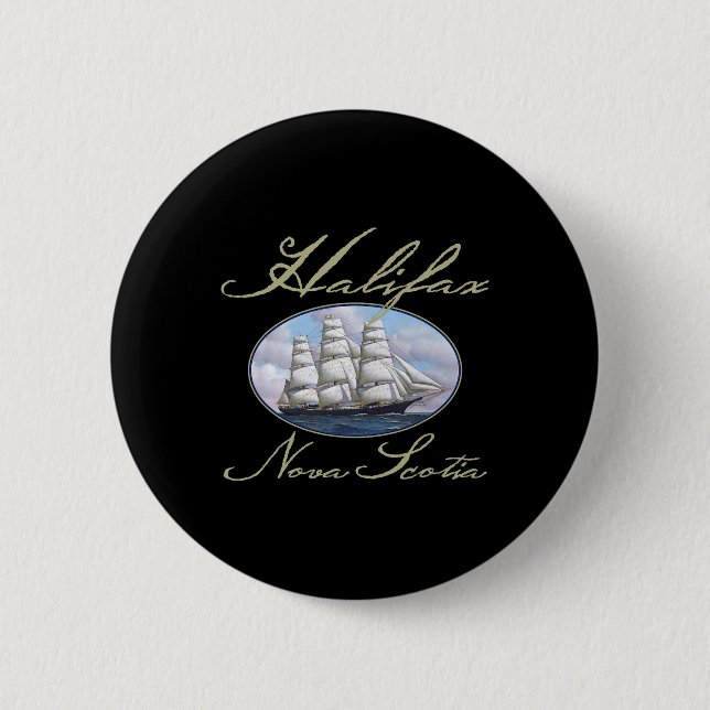 Halifax Nova Scotia Clipper Ship  Button (Vorderseite)