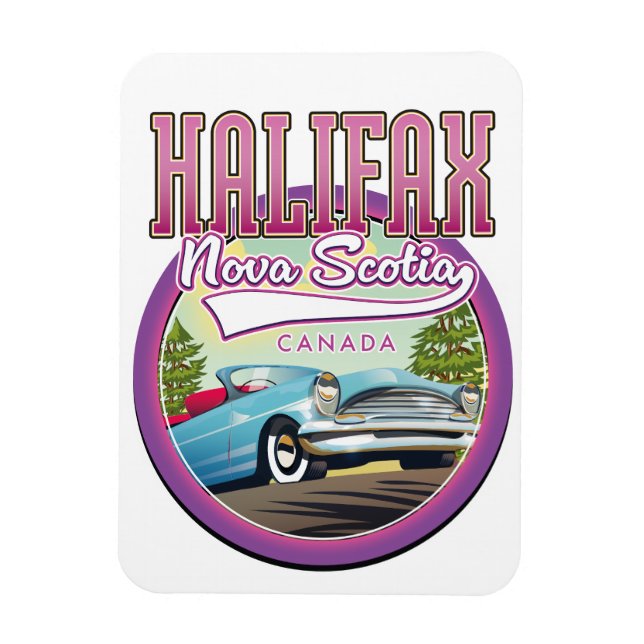Halifax Nova Scotia Reise Logo  Magnet (Vertikal)