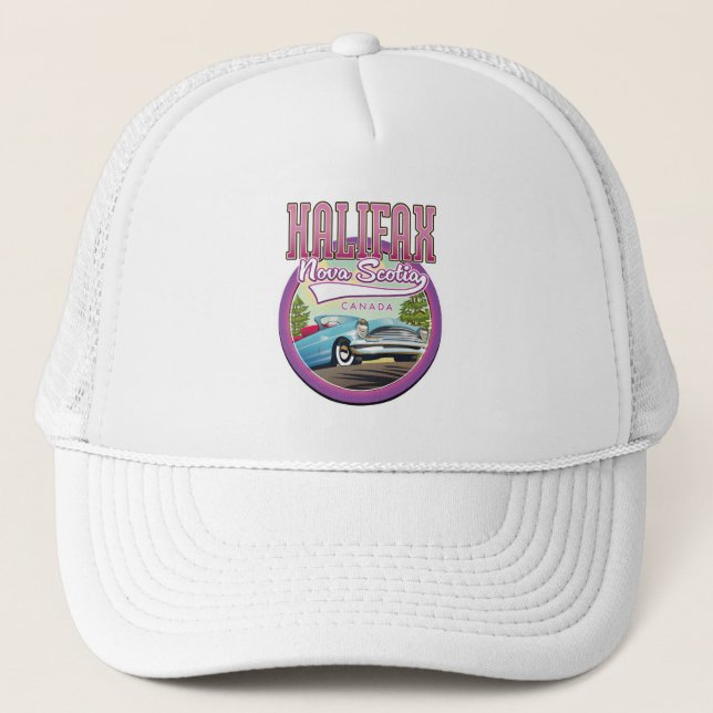 Halifax Nova Scotia Reiselogo Truckerkappe (Vorderseite)