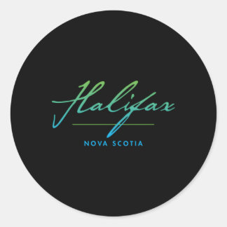 Halifax Nova Scotia Runder Aufkleber