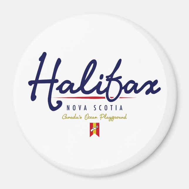 Halifax Script Magnet (Vorne)
