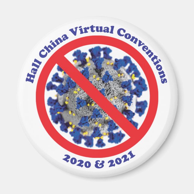 Hall China No Covid Magnet (Vorne)