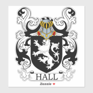 Hall Familienwappen Aufkleber