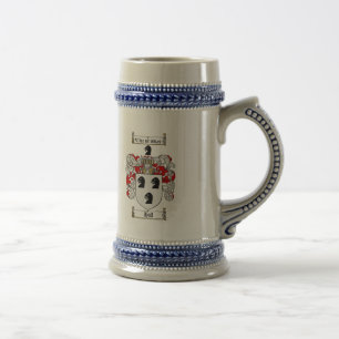 HALL-FAMILIENWAPPEN - HALL-WAPPEN BIERGLAS