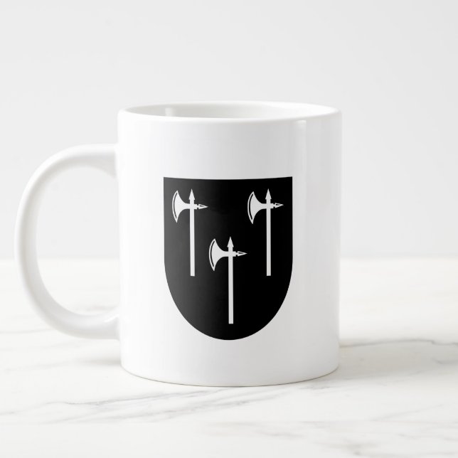 Hall Familienwappen Jumbo-Tasse (Links)