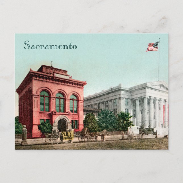 Hall Of Records Carte Postale Ancienne Californie (Devant)