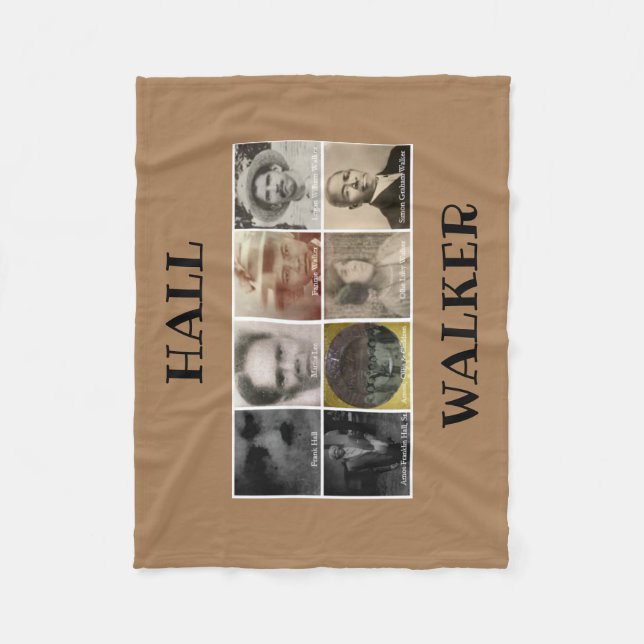 HALL WALKER BROWN FLEECE Blanket (Vorderseite)