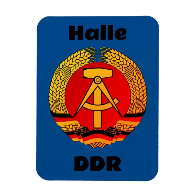 Halle, DDR Magnet (Vertikal)