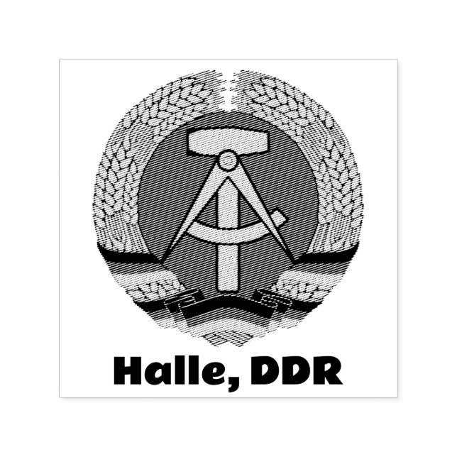 Halle, DDR Permastempel (Design)