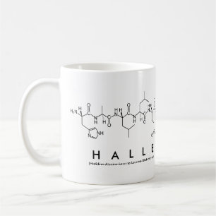 Halle-Peptidnamen-Tasse Kaffeetasse