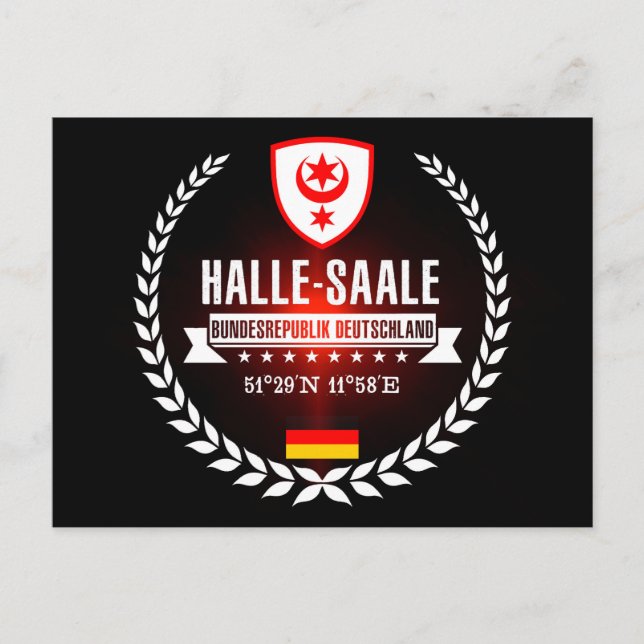 Halle-Saale Postkarte (Vorderseite)