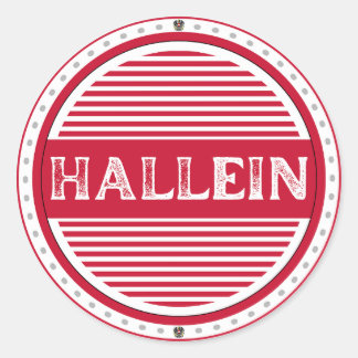 Hallein City Pride Emblem – Österreichische Identi Runder Aufkleber
